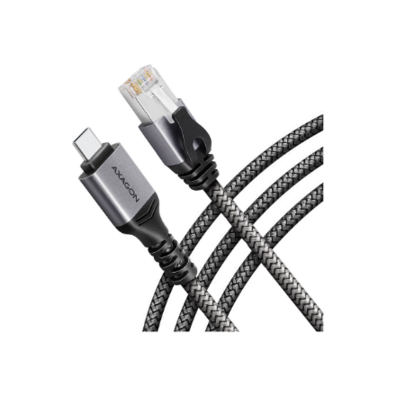 „AXAGON ADE-CM30“ USB-C 5 Gbps–Gigabit Ethernet adapteris ar integrētu CAT6 RJ-45 tīkla kabeli, 3 m, Asix AX88179B