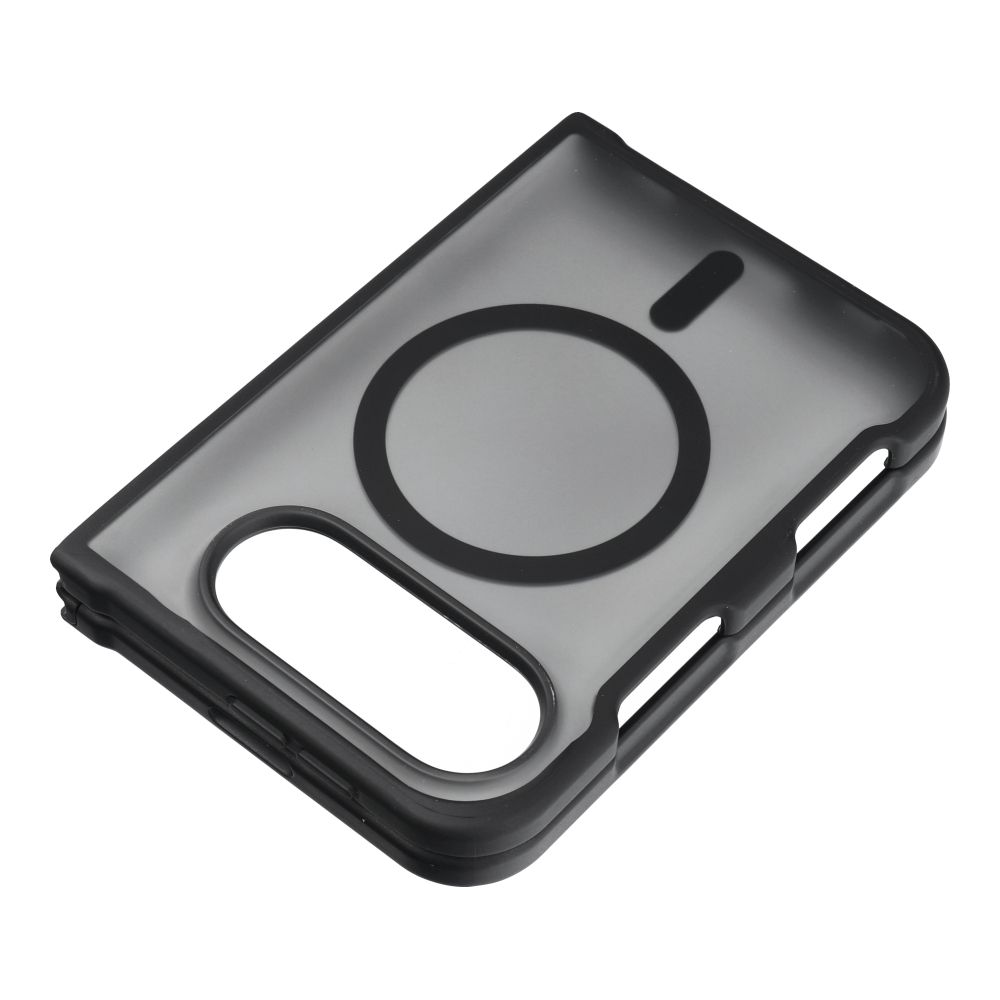 Melns Forcell F-Protect 4sD-i Smoke Hybrid Premium vāciņš modelim iPhone Duo, saderīgs ar MagSafe