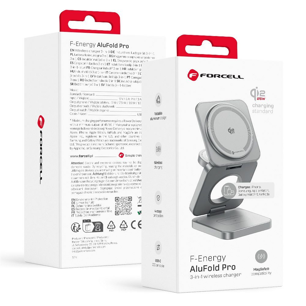 FORCELL AluFold Pro 3in1 Qi 2