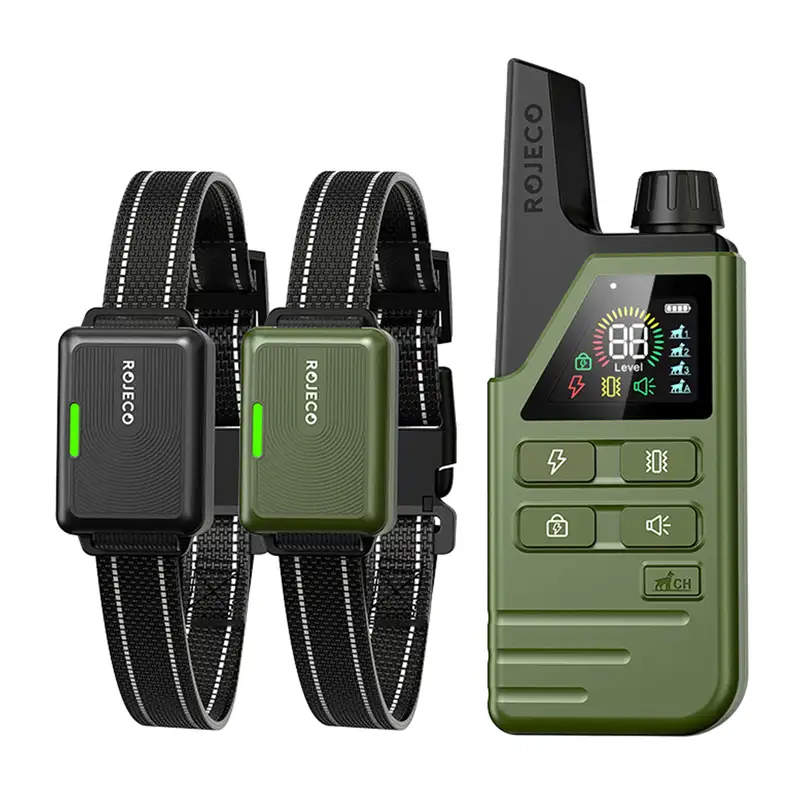 Training collar Rojeco DOG800 2 collars
