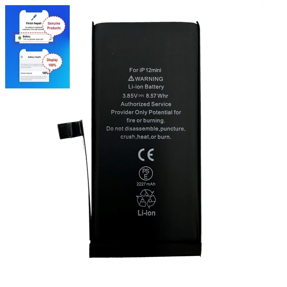 OEM akumulators Apple iPhone 12 mini, 2227 mAh, ar diagnostikas atbalstu