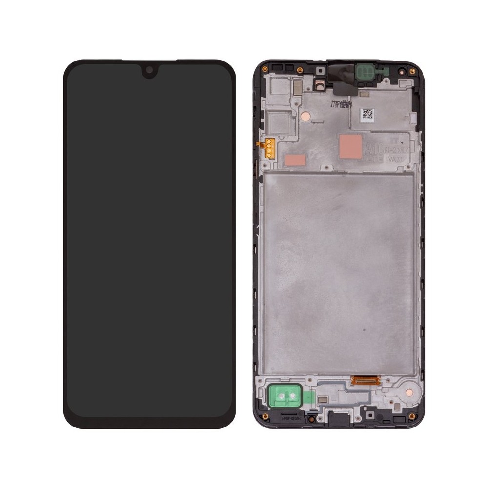 LCD skārienekrāns ar rāmi Samsung A165 A16 4G / A166 A16 5G, melns, ORG
