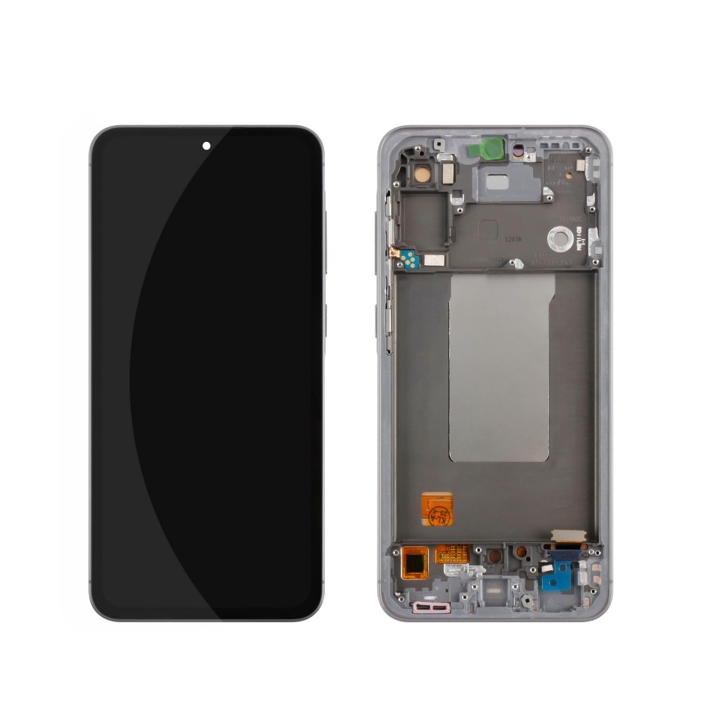 LCD screen Samsung A566 A56 5G with touch screen and frame Graphite OLED (real size)
