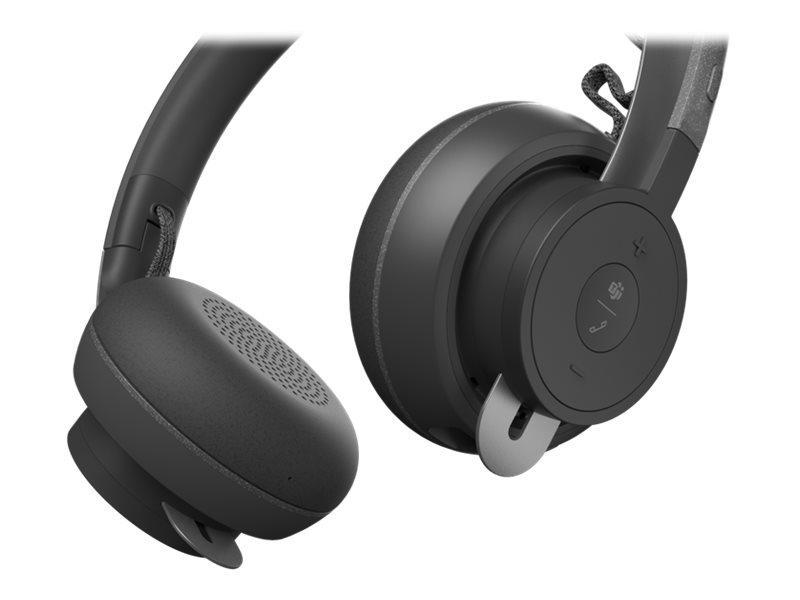 Logitech Zone Wireless – uz ausīm liekamas Bluetooth austiņas ar aktīvo trokšņu slāpēšanu un Teams sertifikāciju (981-000854)