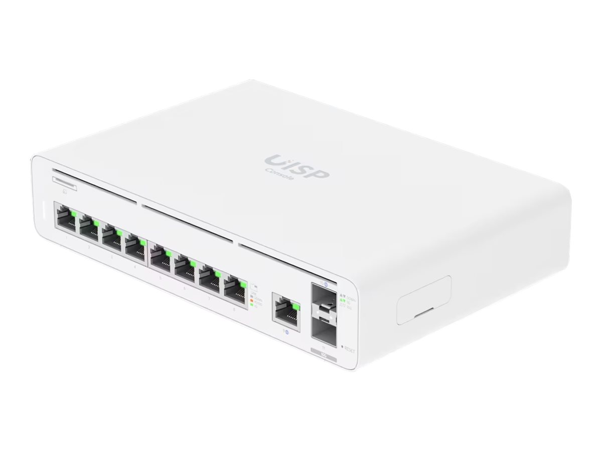 Ubiquiti UISP Console – kontrolieris, vārteja un komutators ar 2× 10G SFP+ un 9× GbE RJ45 (UISP-CONSOLE)