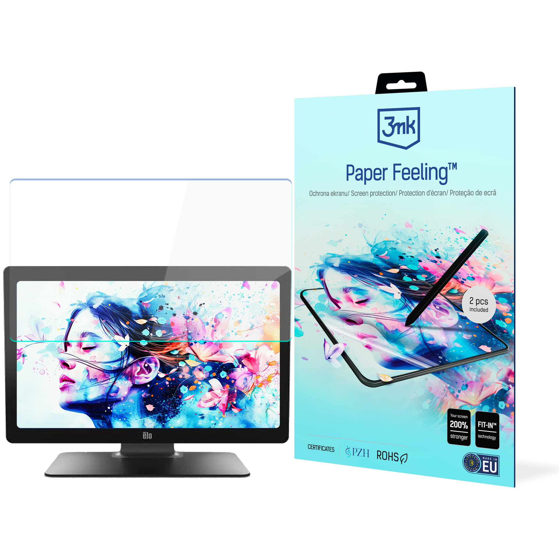 3mk Paper Feeling ekrāna aizsargs modelim ELO 2202L 22″, līdz 25″