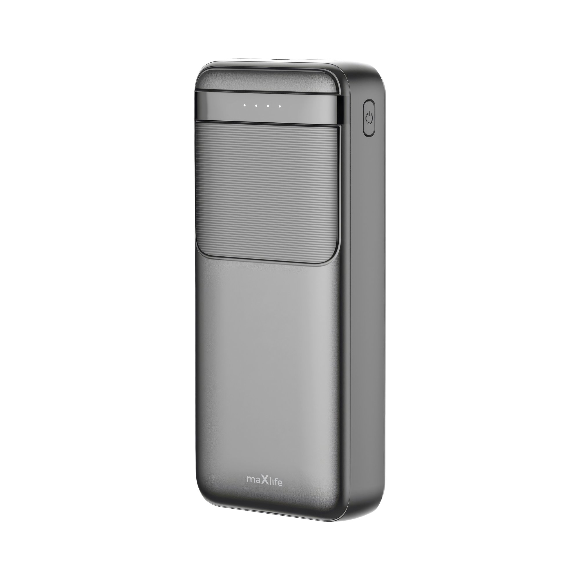 Melna ārējā baterija Maxlife MXPB-09, QC, PD, 65 W, 20 000 mAh