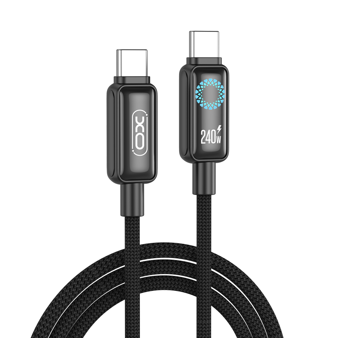 XO NB-Q312B PD USB-C–USB-C kabelis, 2