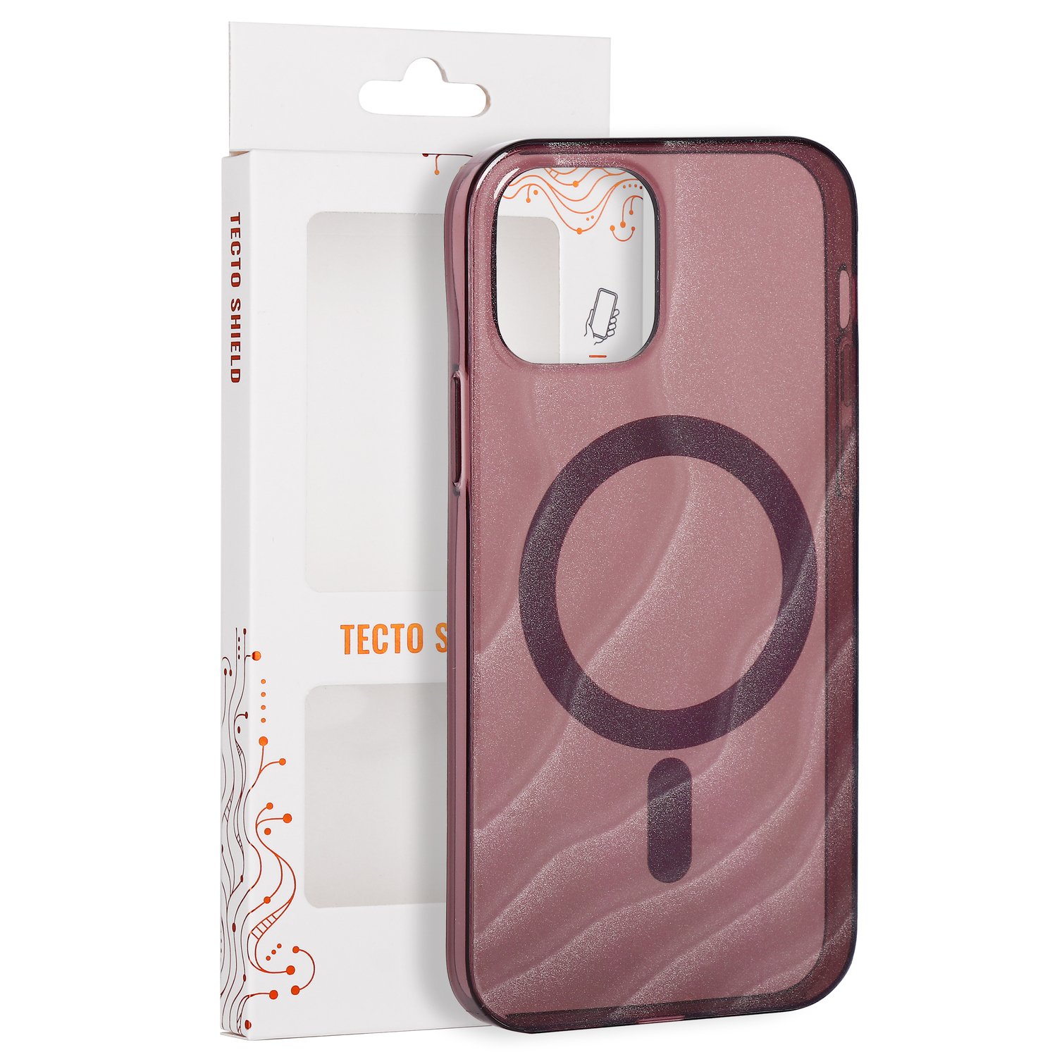 „Tecto Shield Desert Mag“ vāciņš modelim iPhone 12 / 12 Pro 6,1", sarkankoka krāsā
