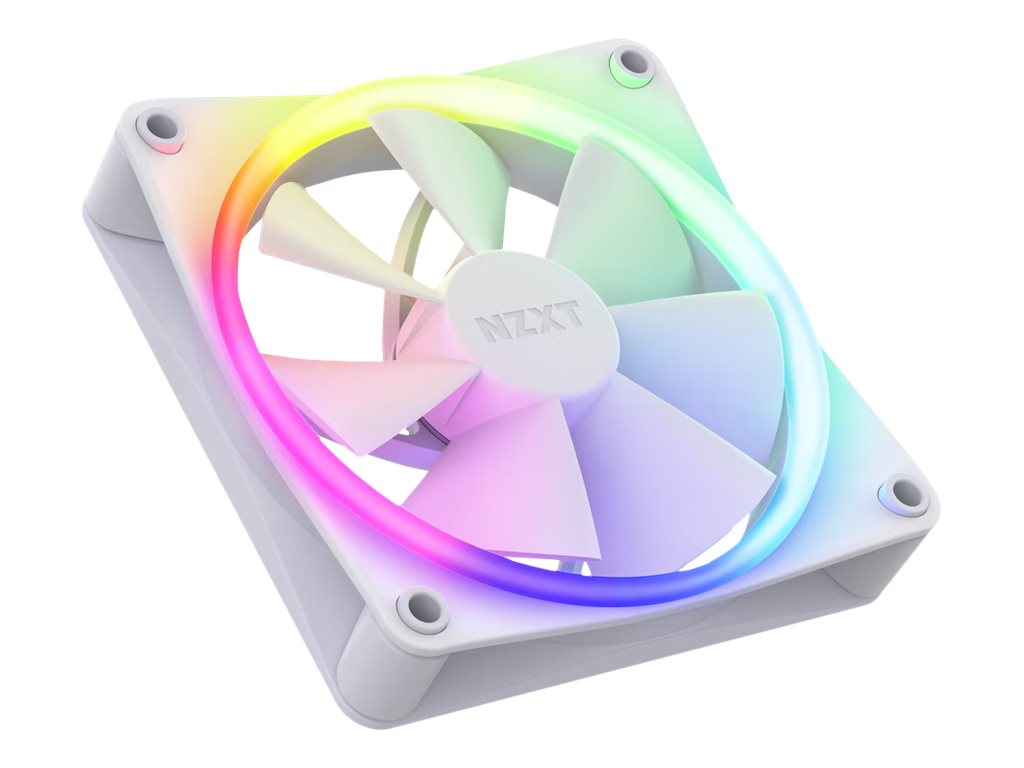 NZXT F120 RGB – trīs 120 mm ventilatoru komplekts, balts (RF-R12TF-W1)