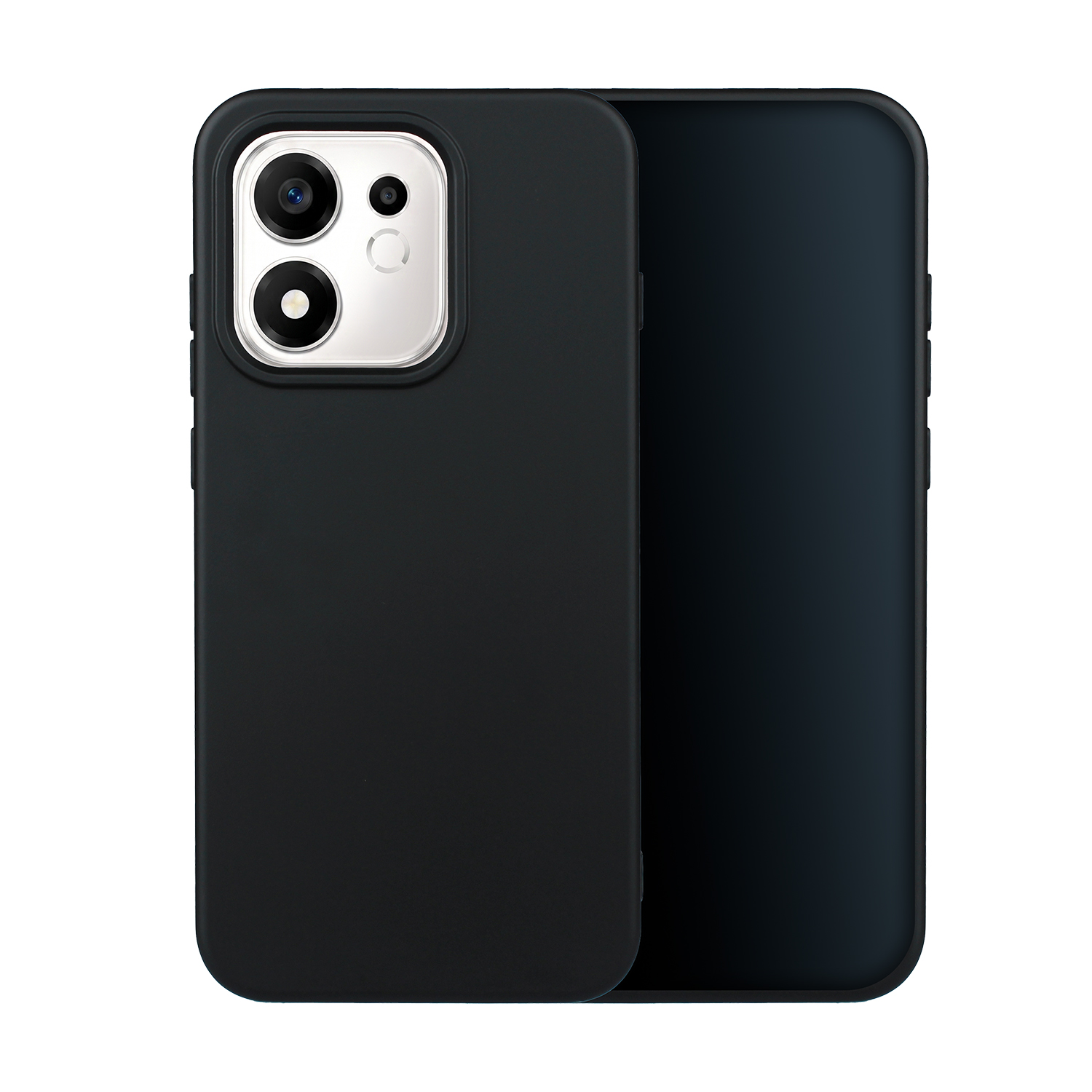 Silikona vāciņš modelim Oppo Reno 16 Pro 5G (Global), melns