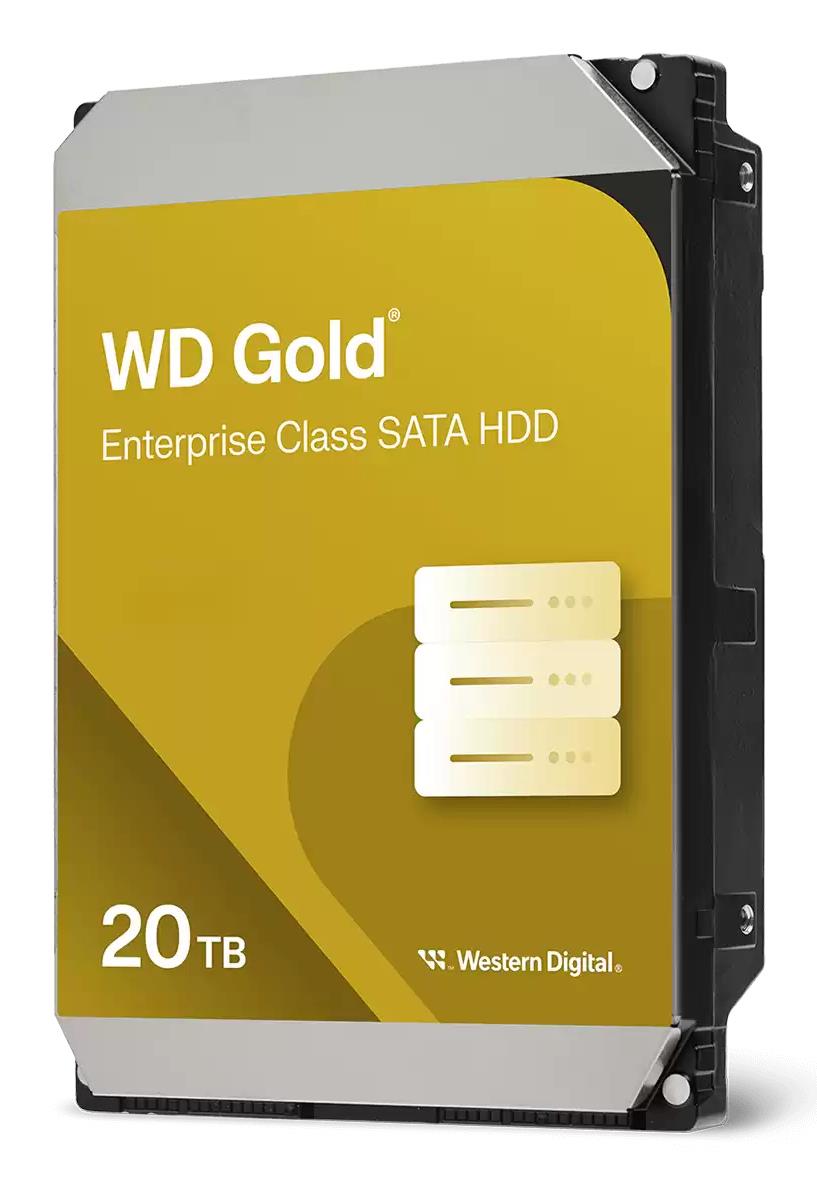 Western Digital Gold WD203KRYZ cietais disks, 20 TB, 512 MB, 7200 apgr./min., 3,5"