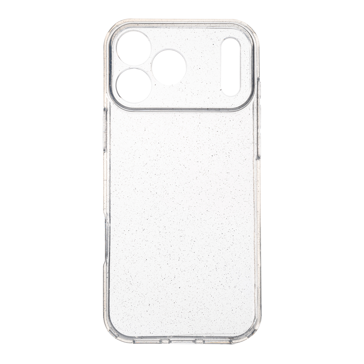 Caurspīdīgs TFO Shine 2 mm vāciņš ar mirdzumiem – Apple iPhone 17 Pro un iPhone 18 Pro modeļiem