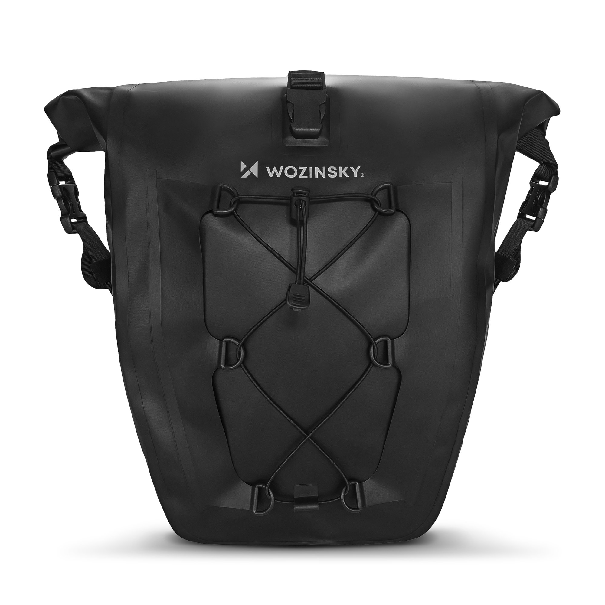 Ūdensnecaurlaidīga velosipēda bagāžnieka soma Wozinsky WBB24BK, 25 l, melna