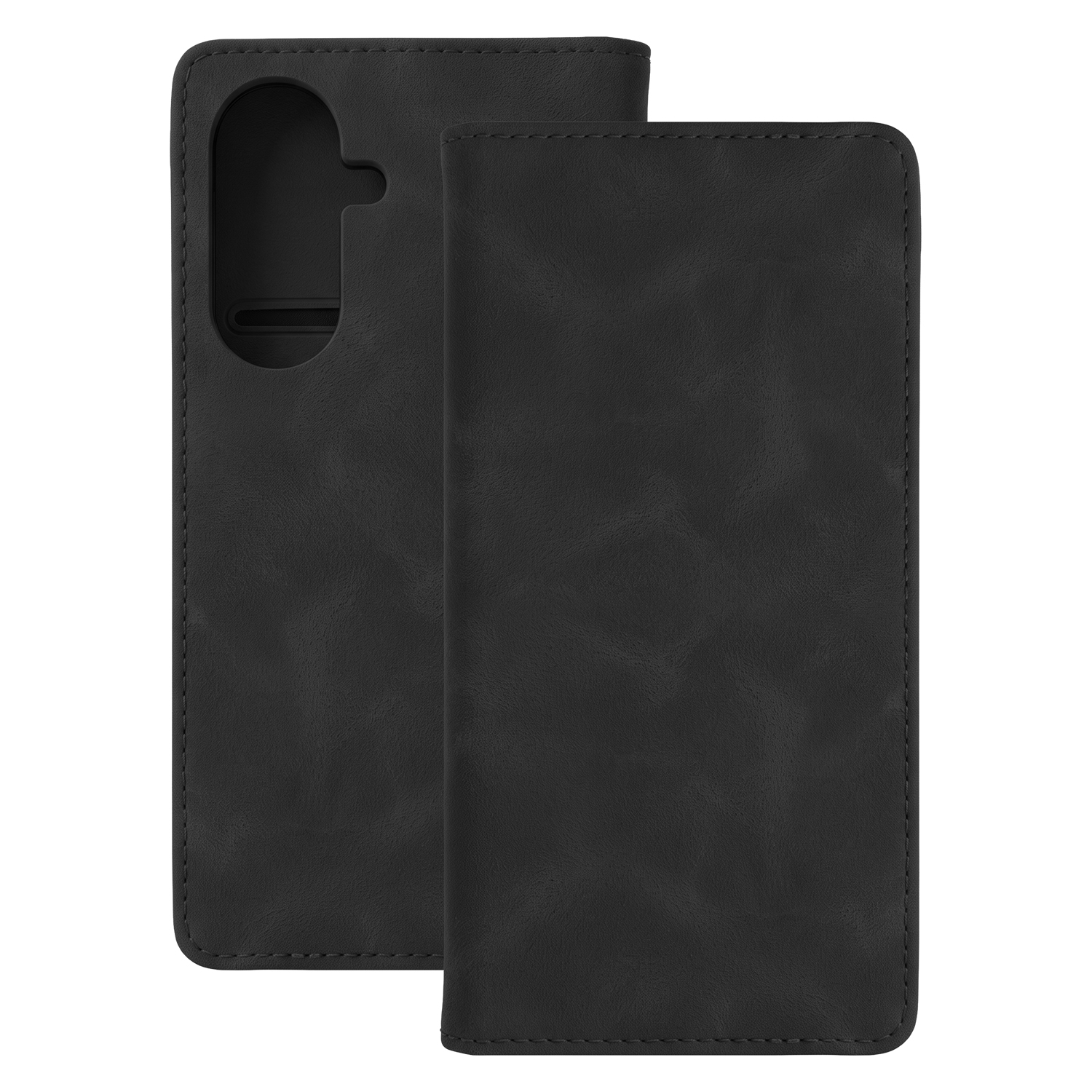 melns Smart Suede vāciņš modelim Samsung Galaxy A27 5G