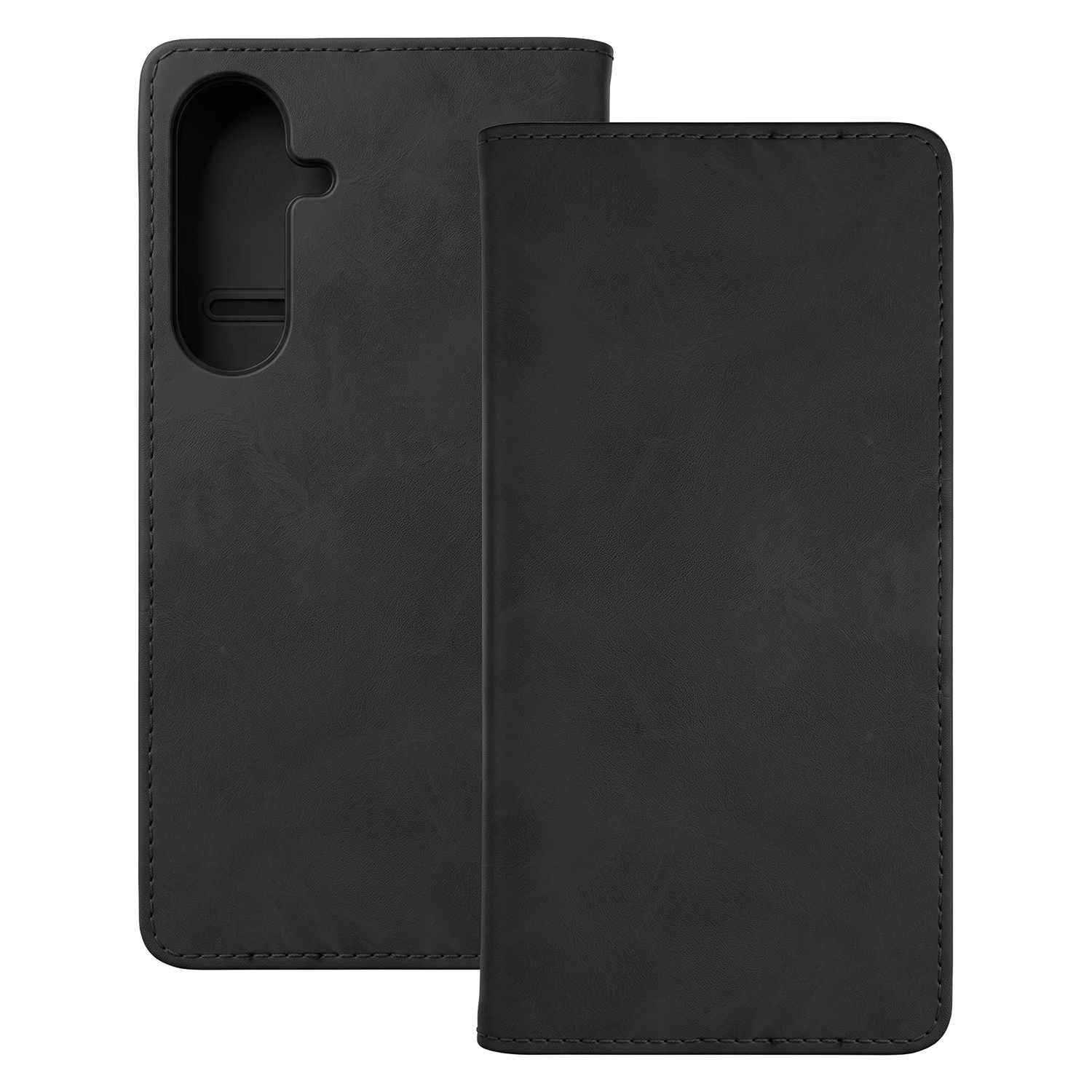 melns Smart Suede vāciņš modelim Samsung Galaxy S26 FE