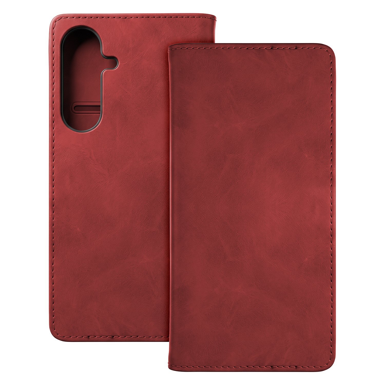 sarkans Smart Suede vāciņš modelim Samsung Galaxy S26 FE