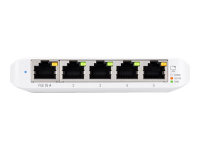 Ubiquiti UniFi Flex Mini – trīs piecu portu Gigabit komutatoru komplekts ar PoE ieeju (USW-FLEX-MINI-3)