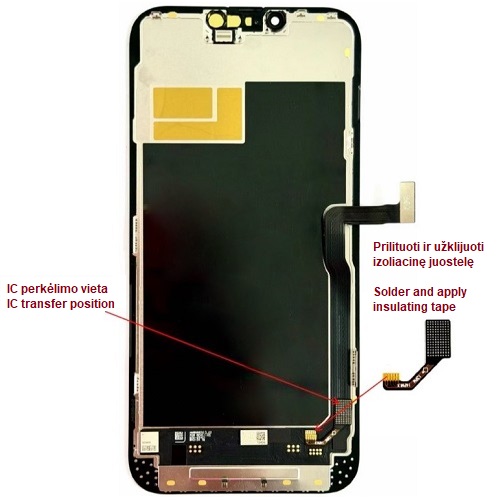 LTPO Soft OLED ekrāns iPhone 13 Pro Max, 120 Hz