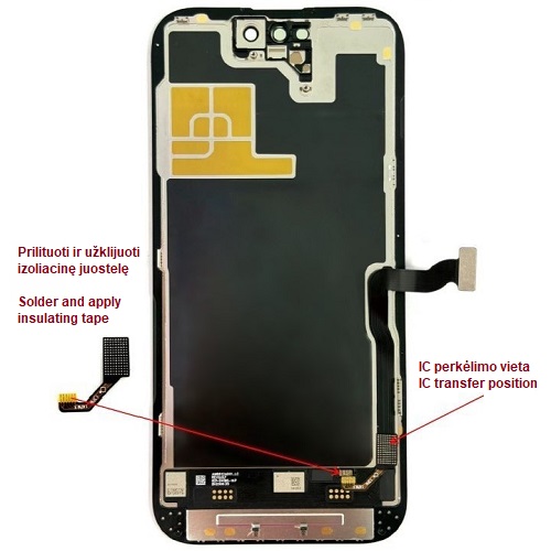 LTPO Soft OLED ekrāns iPhone 14 Pro, 120 Hz
