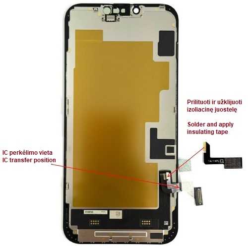 LTPO Soft OLED ekrāns iPhone 14 Plus, 60 Hz
