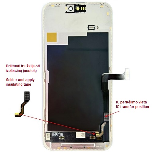 LTPO Soft OLED ekrāns iPhone 15 Pro Max, 120 Hz