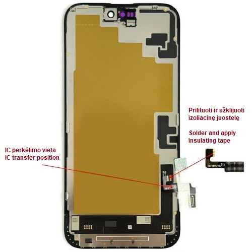 LTPO Soft OLED ekrāns iPhone 16 Plus, 60 Hz