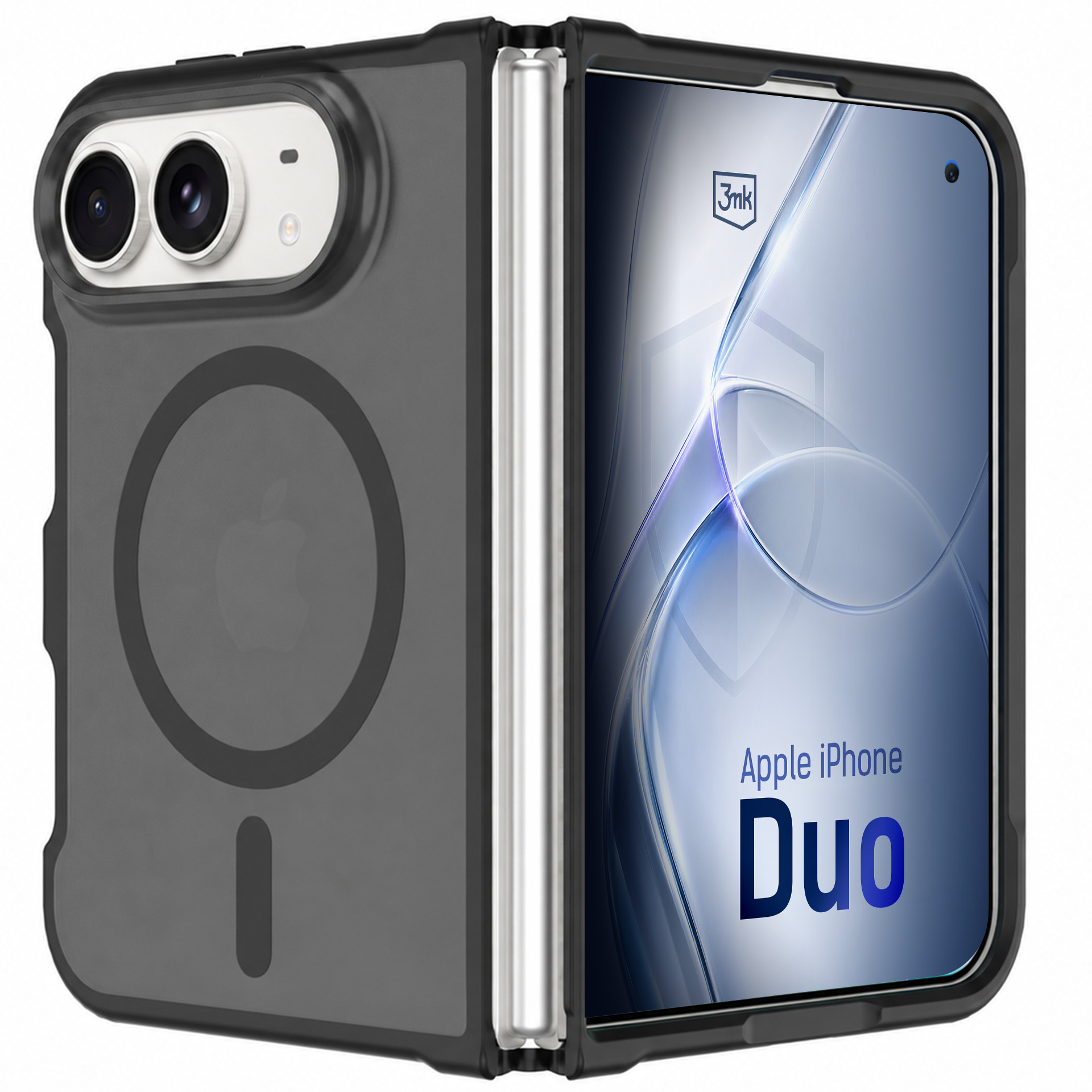 Apple iPhone Duo – 3mk Misty MagCase – vāciņš, melns