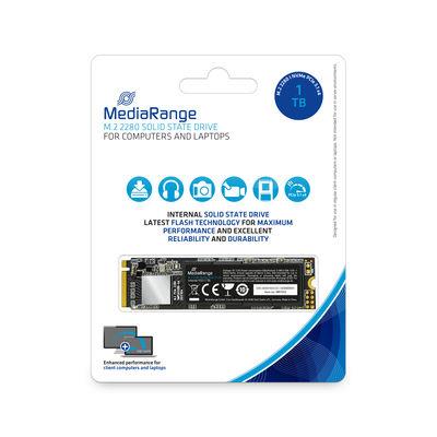MediaRange S3100 MR1033 M.2 TLC SSD, 1 TB, rakstīšana 1800 MB/s, lasīšana 2200 MB/s, TBW 400 TB, MTBF 150000 h