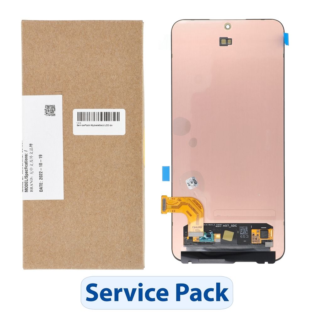 ServicePack LCD displejs Samsung A57 5G GH82-39283A, bez rāmja