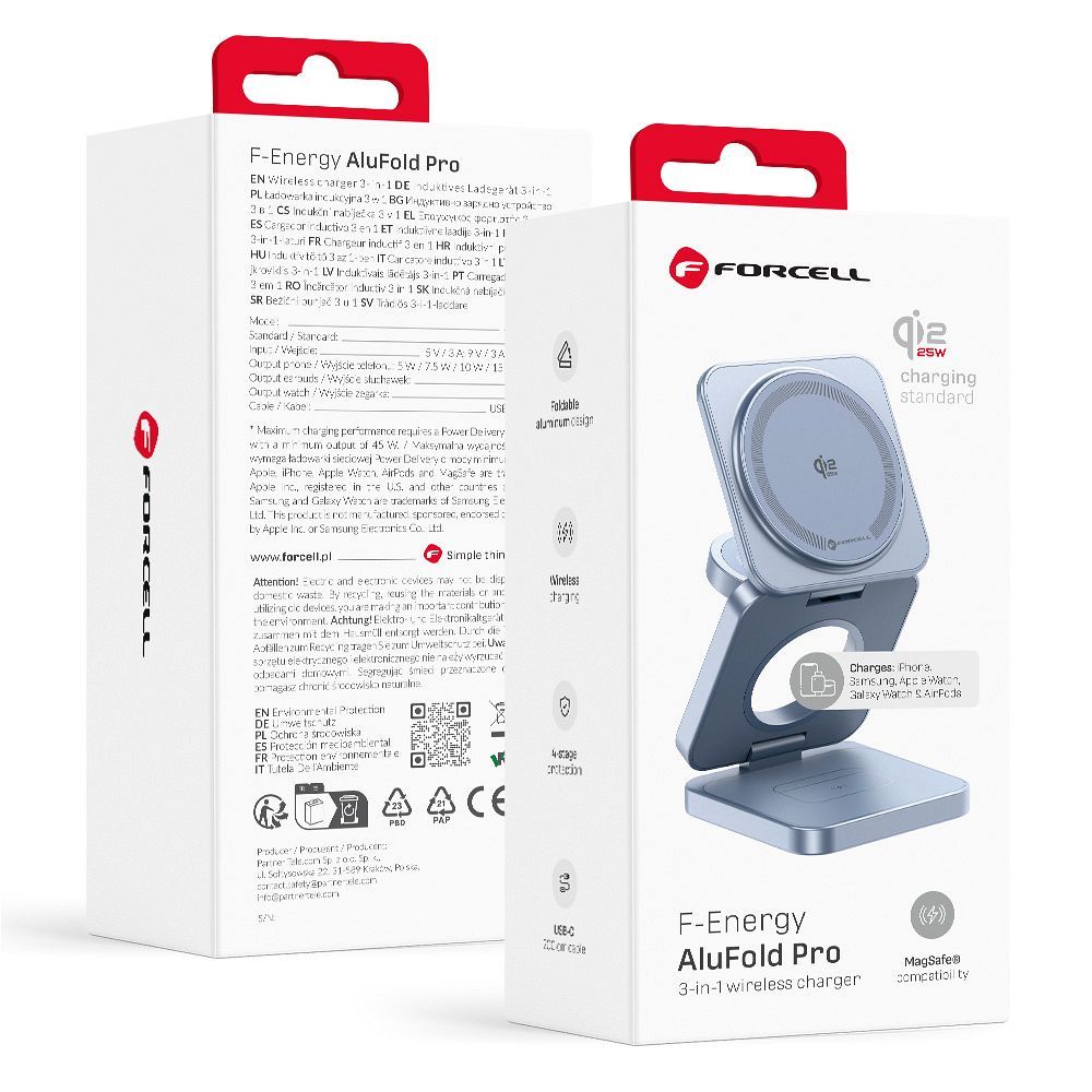 FORCELL AluFold Pro 3in1 Qi 2