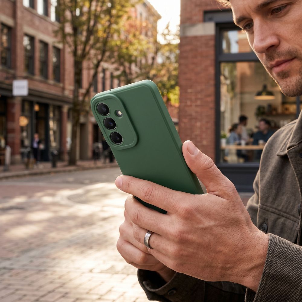Tumši zaļš Matt 2.0 vāciņš modelim Poco X8 Pro Max 5G