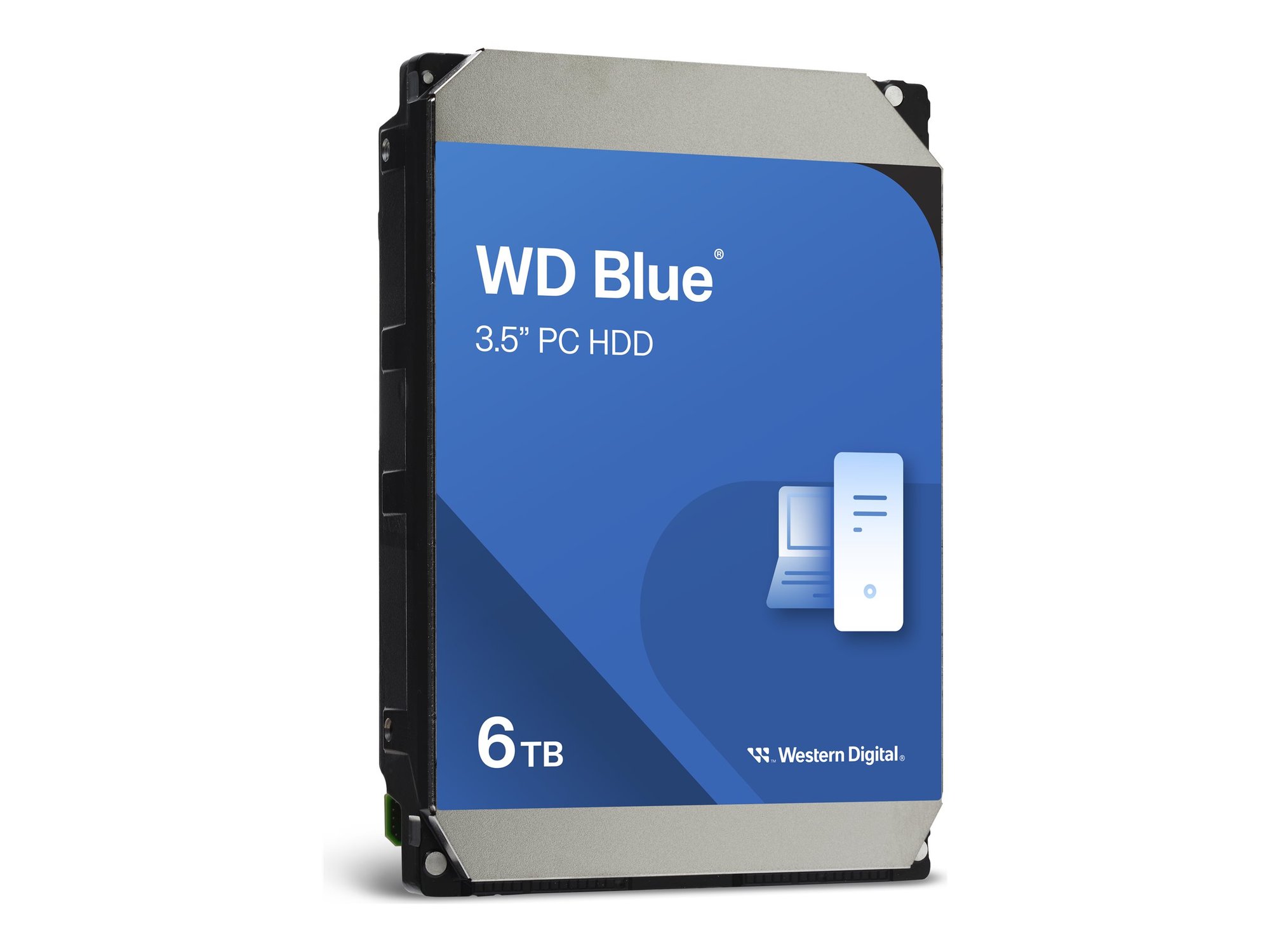 Western Digital Blue WD60EZAX – 6 TB 3,5 collu datora cietais disks, SATA 6 Gb/s (WD60EZAX)