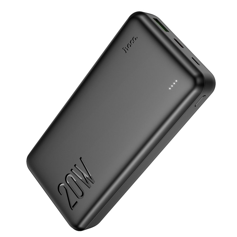 Ārējā baterija Power Bank Hoco J87A Type-C PD 20W+Quick Charge 3.0 20000mAh melna