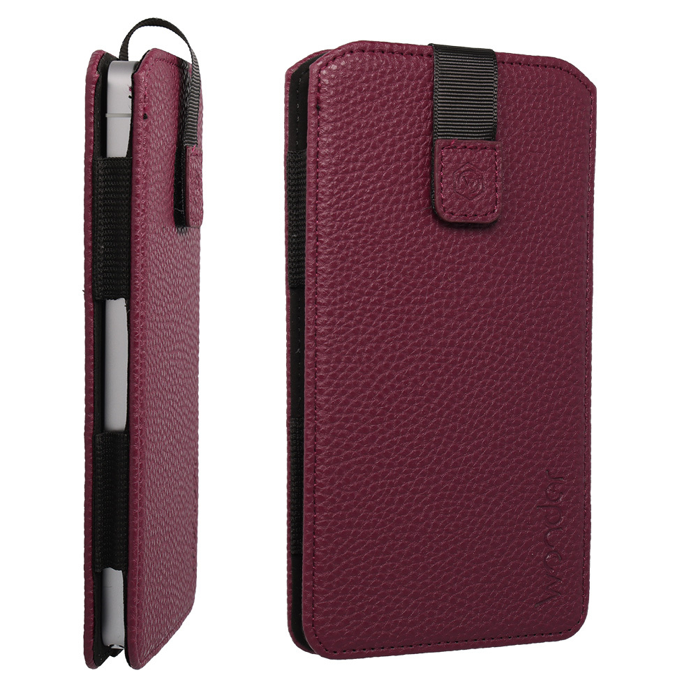 WONDER Flexi Pouch Case (Size XXL) for Iphone 18 Pro Max/17 Pro Max/16 Pro Max/Samsung S26 Ultra/S25 Ultra/Xiaomi 15 Ultra/14 Ultra/Oppo Find X8 Ultra/Find X6 Pro/Vivo/X200 Pro/X90 Pro+/MotorolanEdge 50 Ultra/Edge 40 Pro burgundy